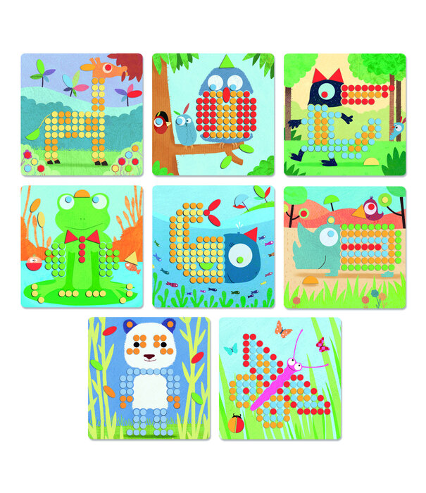 Djeco Mozaiekpuzzel - Mosaico rigolo
