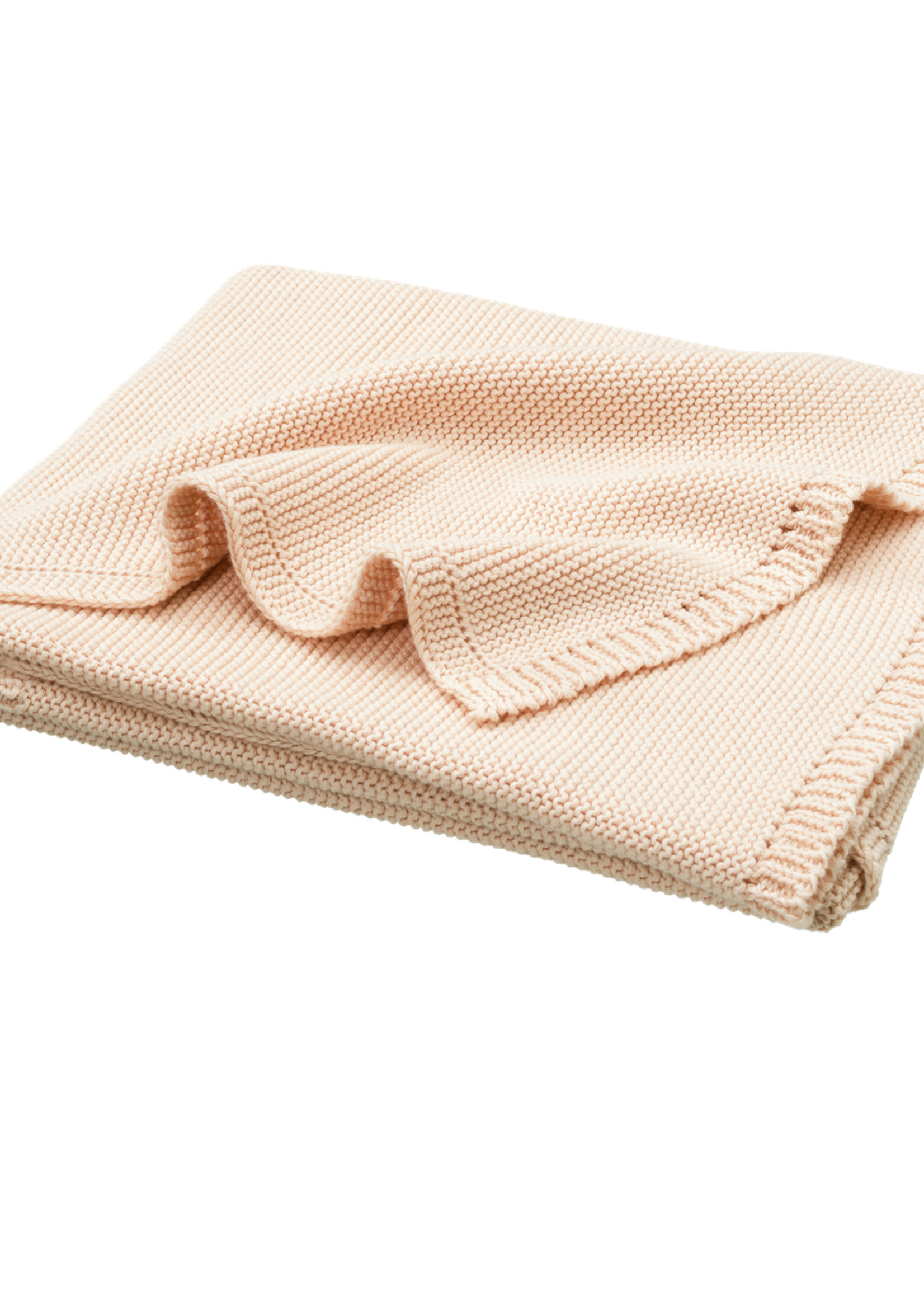 Fresk Gebreide deken uni Dusty pink 80 x 100