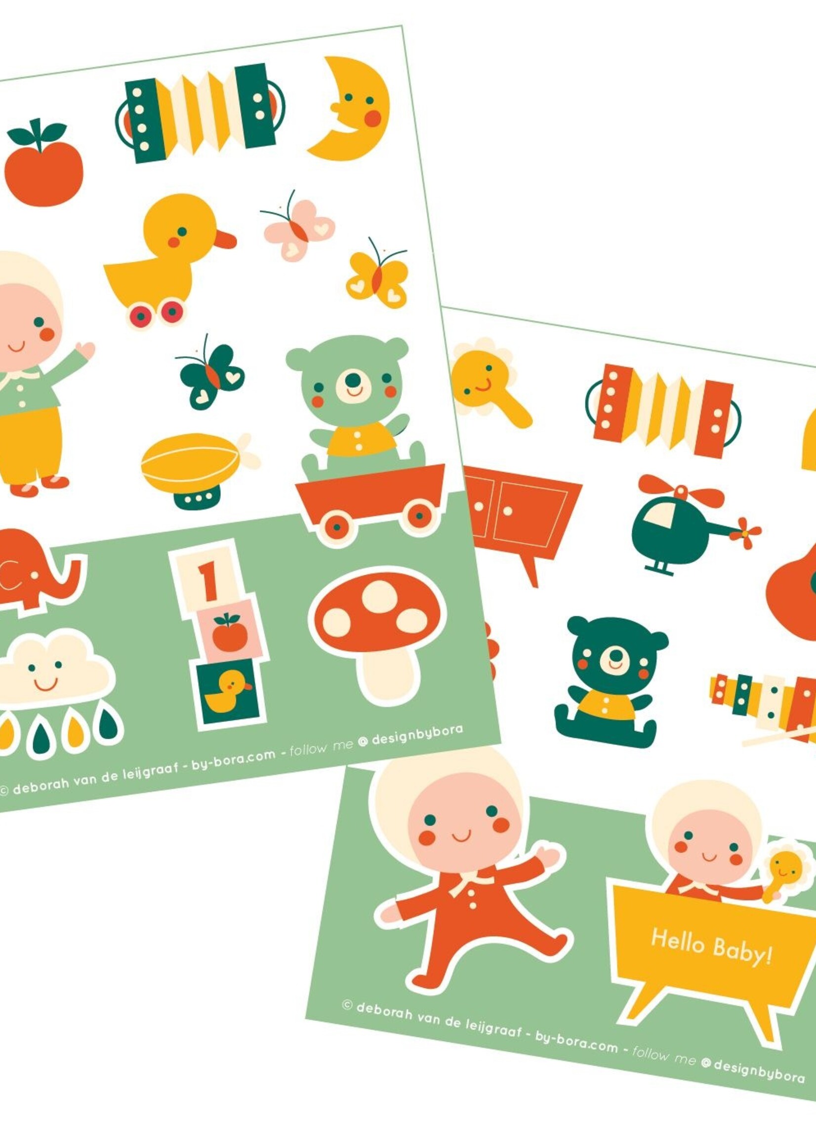 Stickers - Hello baby