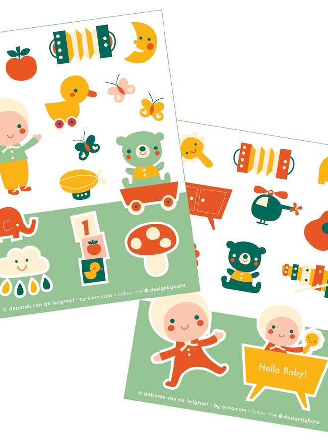 Stickers - Hello baby