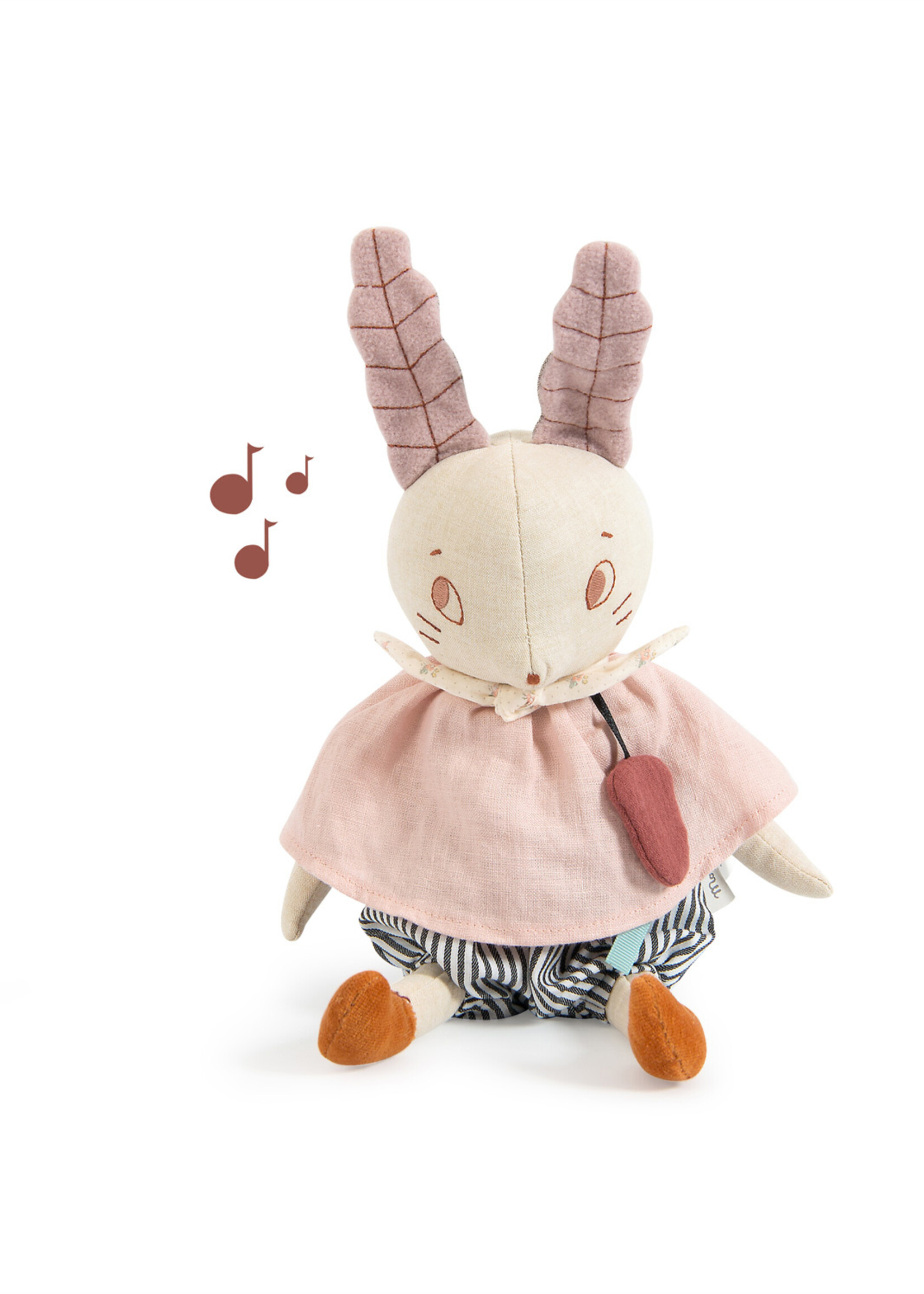 Moulin Roty Muziek knuffel konijn Après la pluie