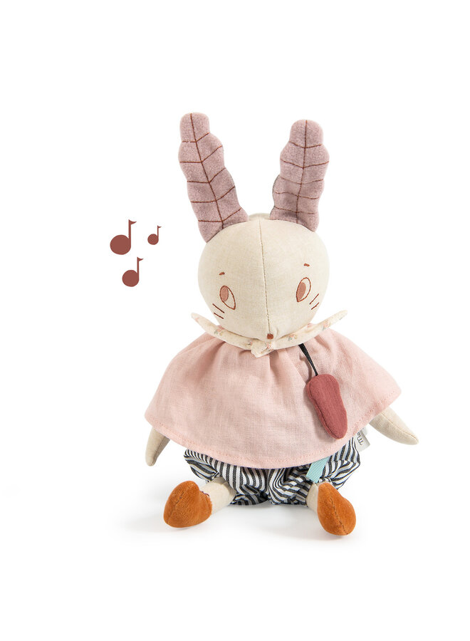 Muziek knuffel konijn Après la pluie