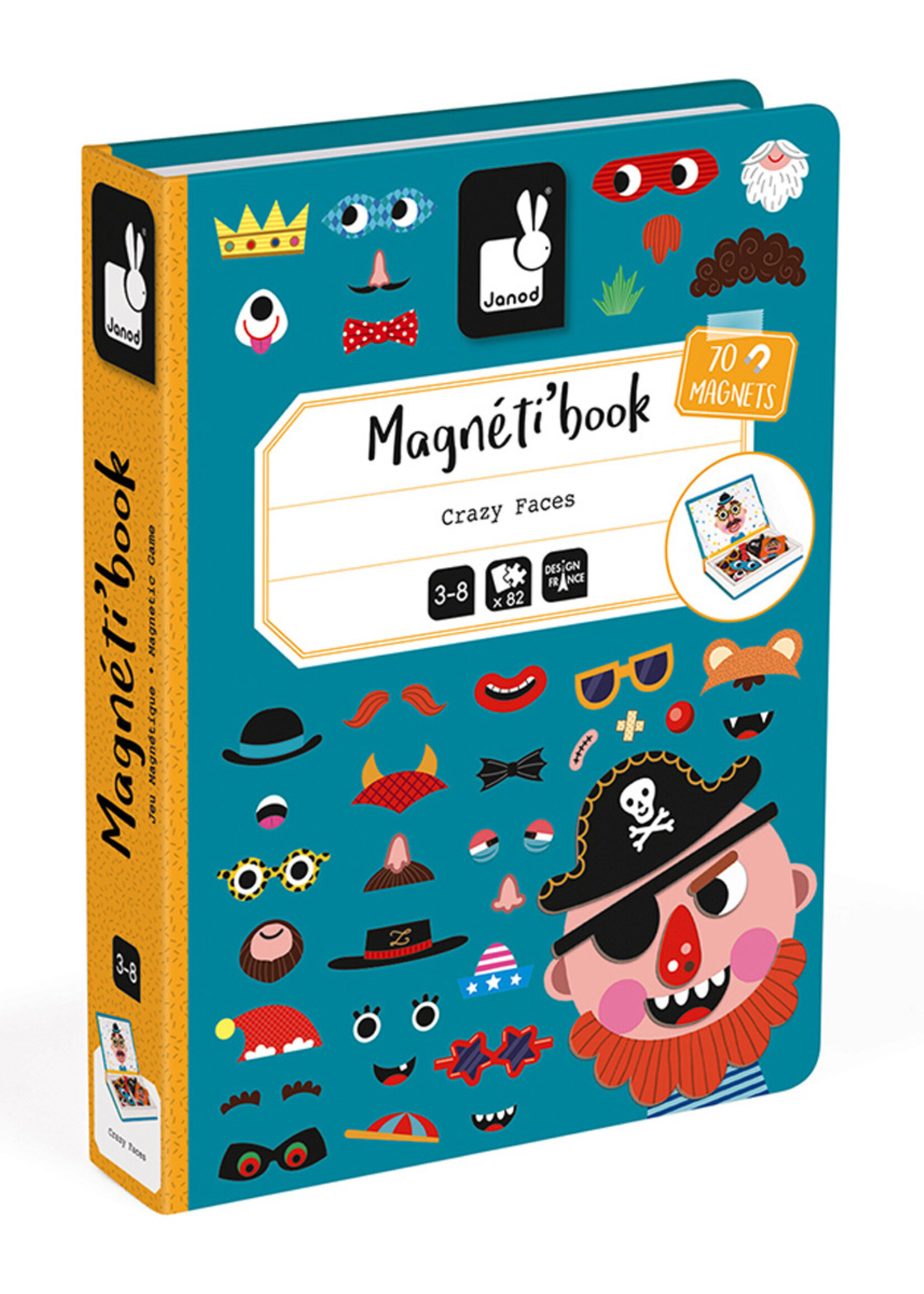Janod Janod Magnetibook – Gekke gezichten (jongens)