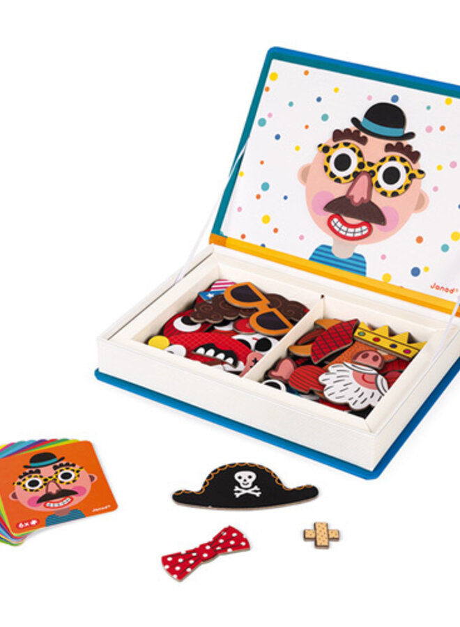 Janod Magnetibook – Gekke gezichten (jongens)