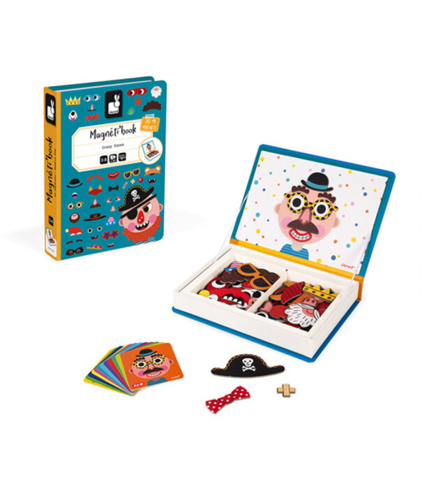 Janod Janod Magnetibook – Gekke gezichten (jongens)