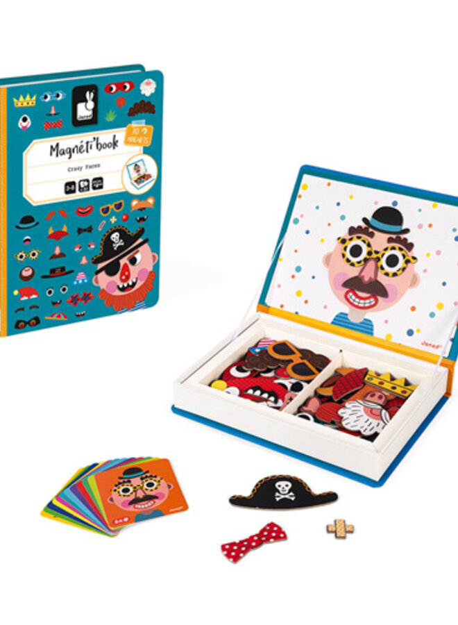 Janod Magnetibook – Gekke gezichten (jongens)