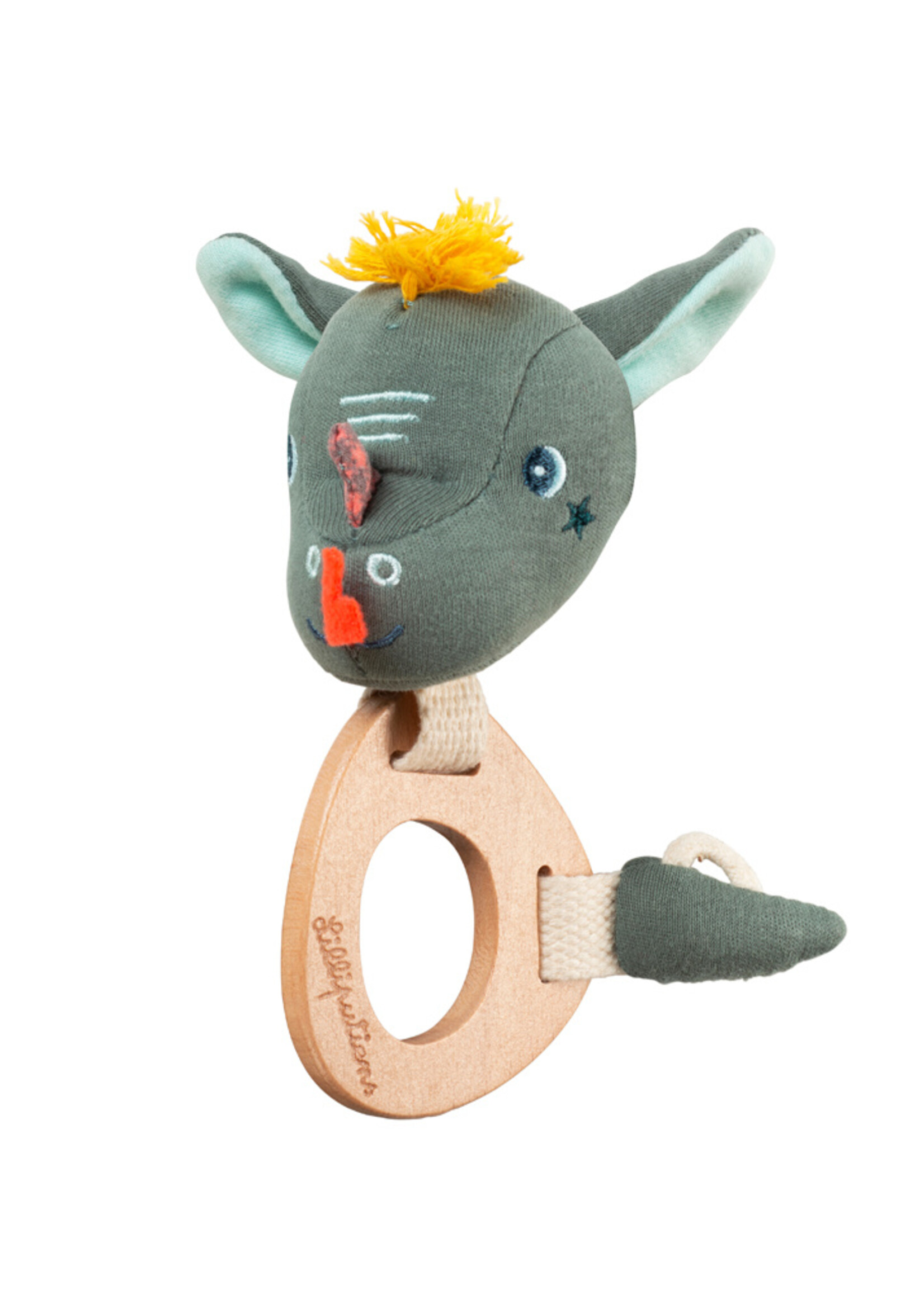 Lilliputiens Houten rammelaar - Joe