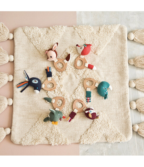 Lilliputiens Houten rammelaar - Rosalie