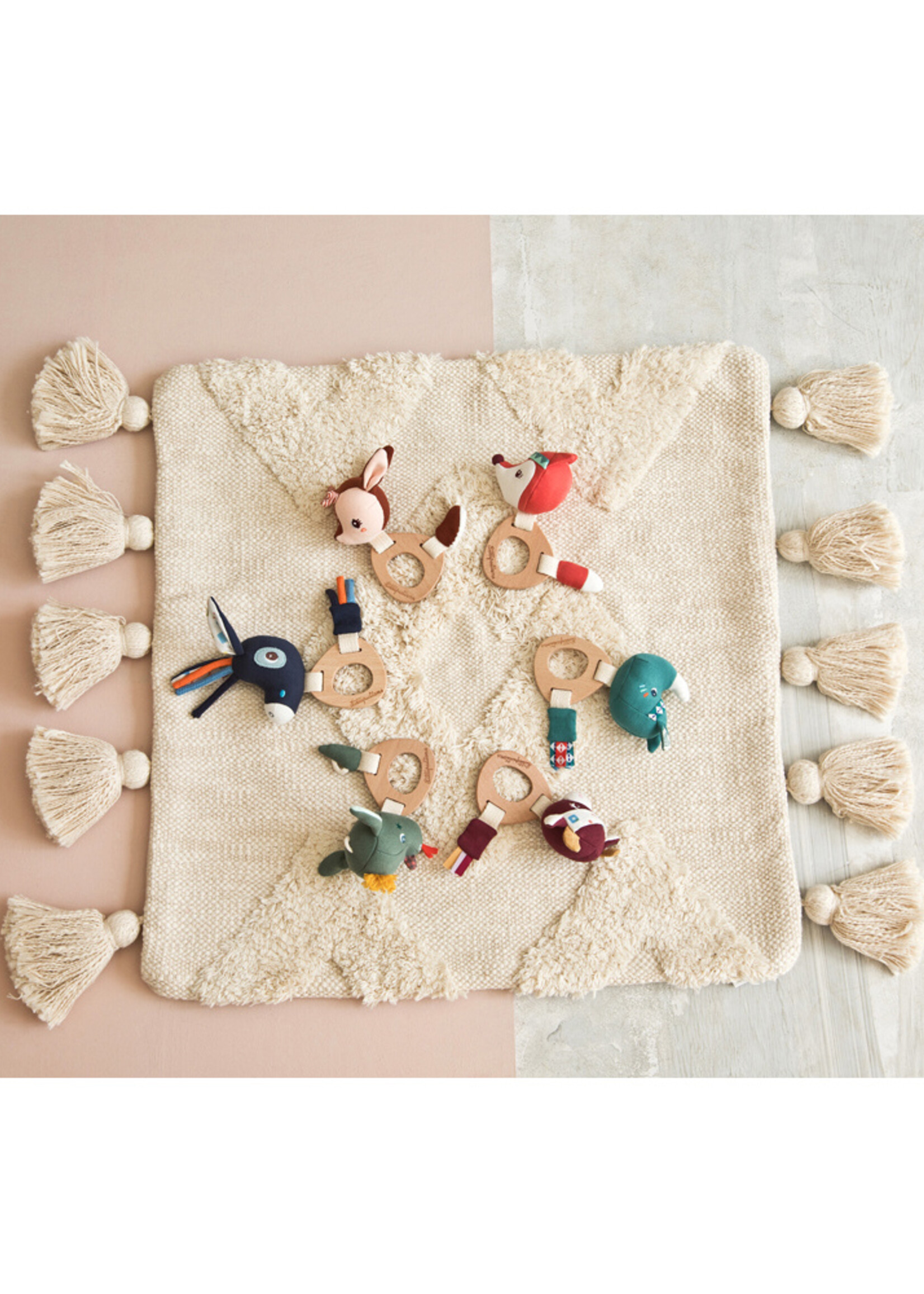 Lilliputiens Houten rammelaar - Rosalie