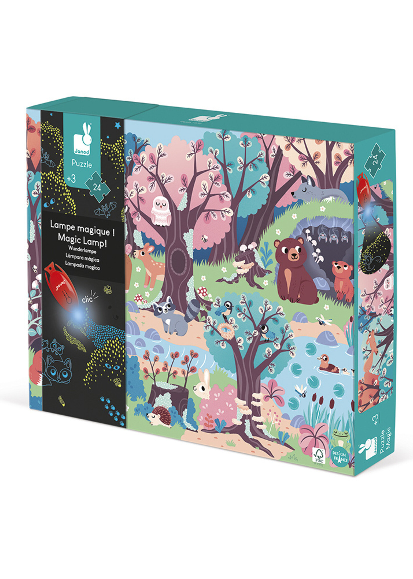 Janod Janod - Magische puzzel - Het bos