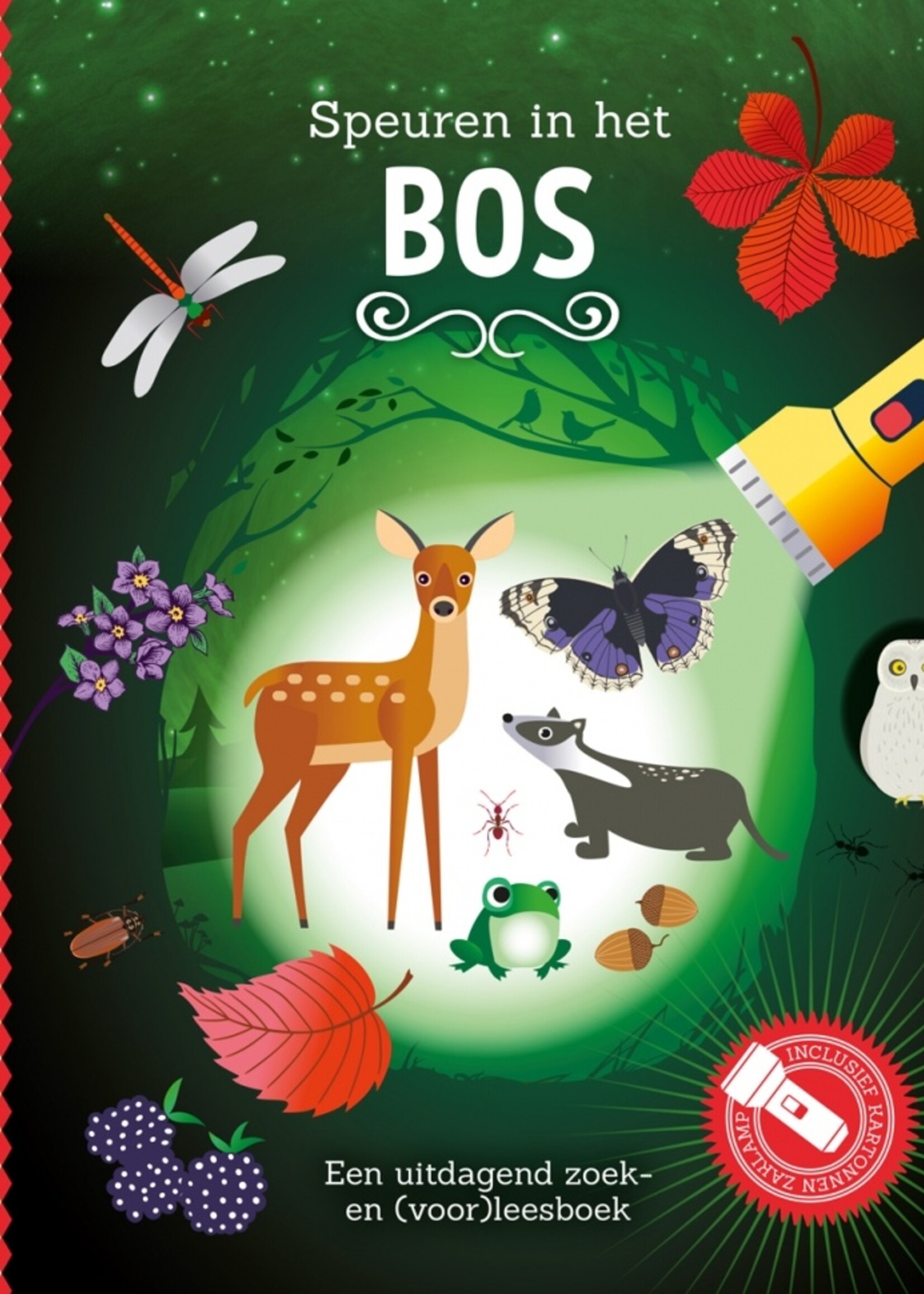 Zaklampboek - speuren in het bos