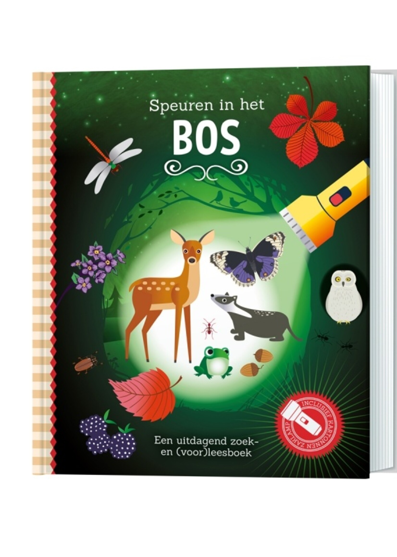 Zaklampboek - speuren in het bos