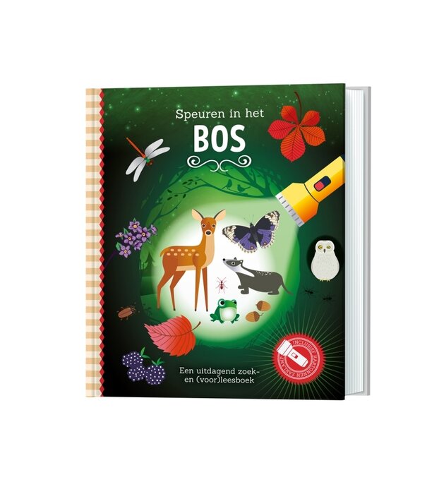 Zaklampboek - speuren in het bos