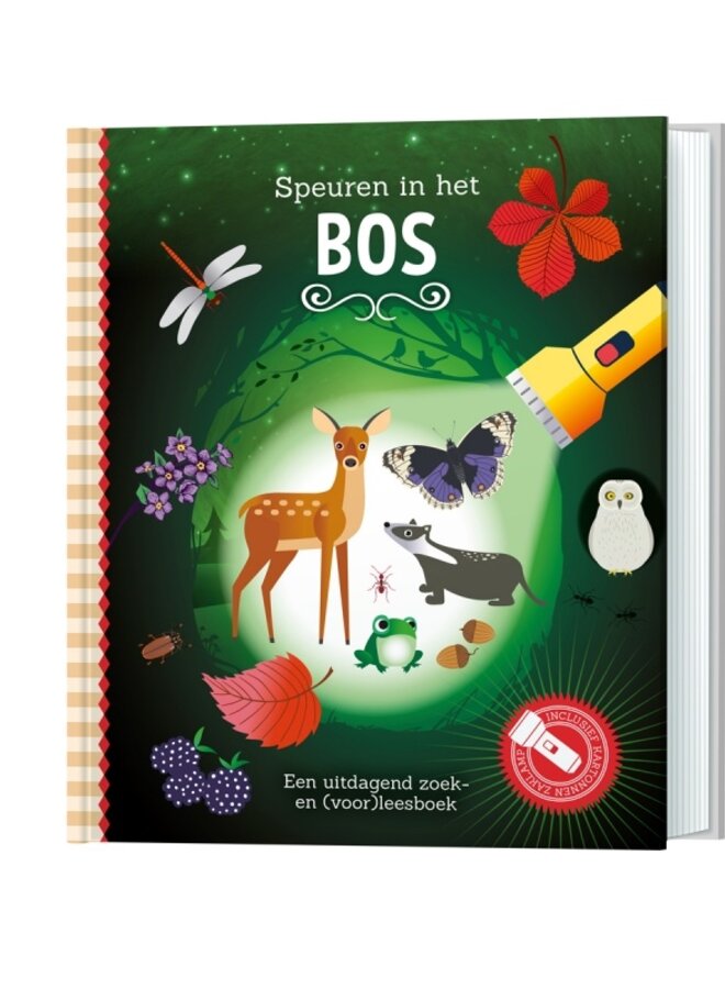 Zaklampboek - speuren in het bos