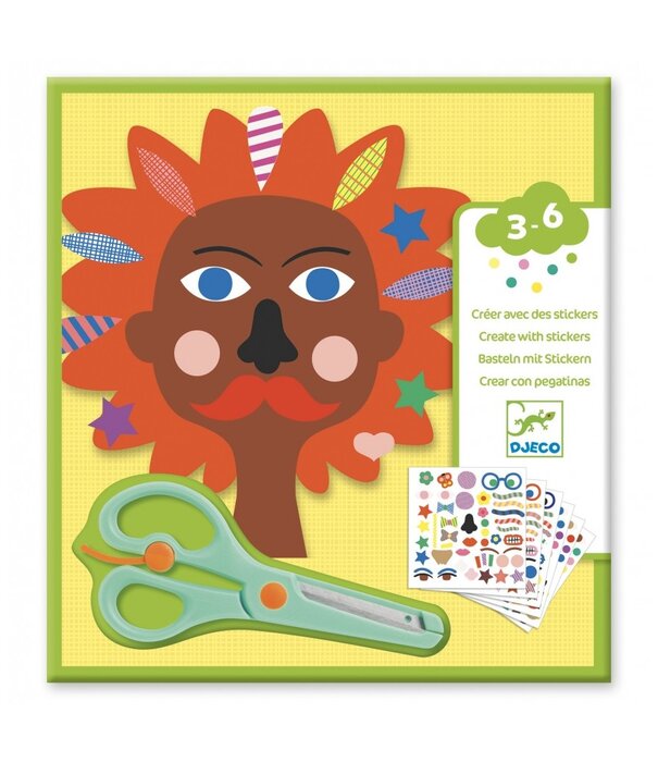 Djeco Djeco - creeren met stickers - Kapper