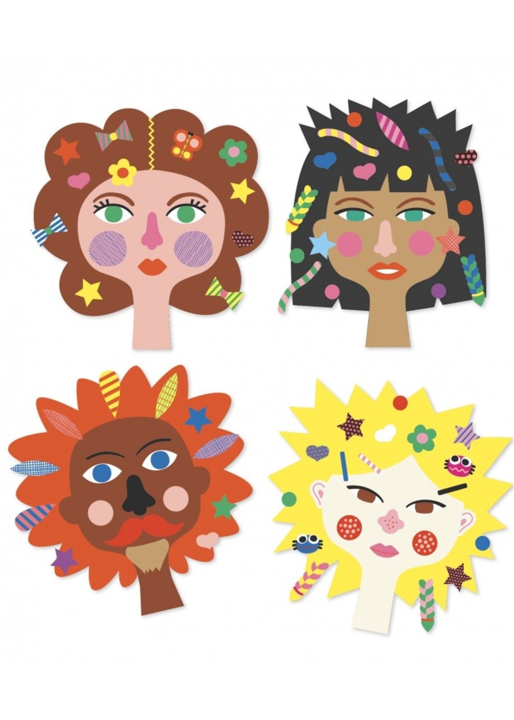 Djeco Djeco - creeren met stickers - Kapper