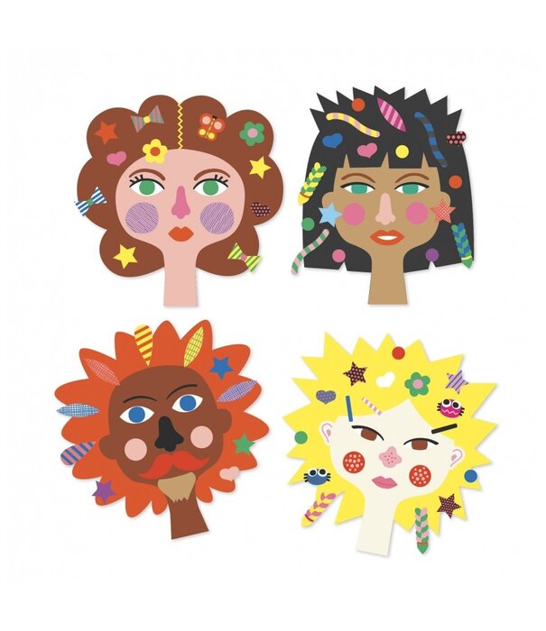 Djeco Djeco - creeren met stickers - Kapper