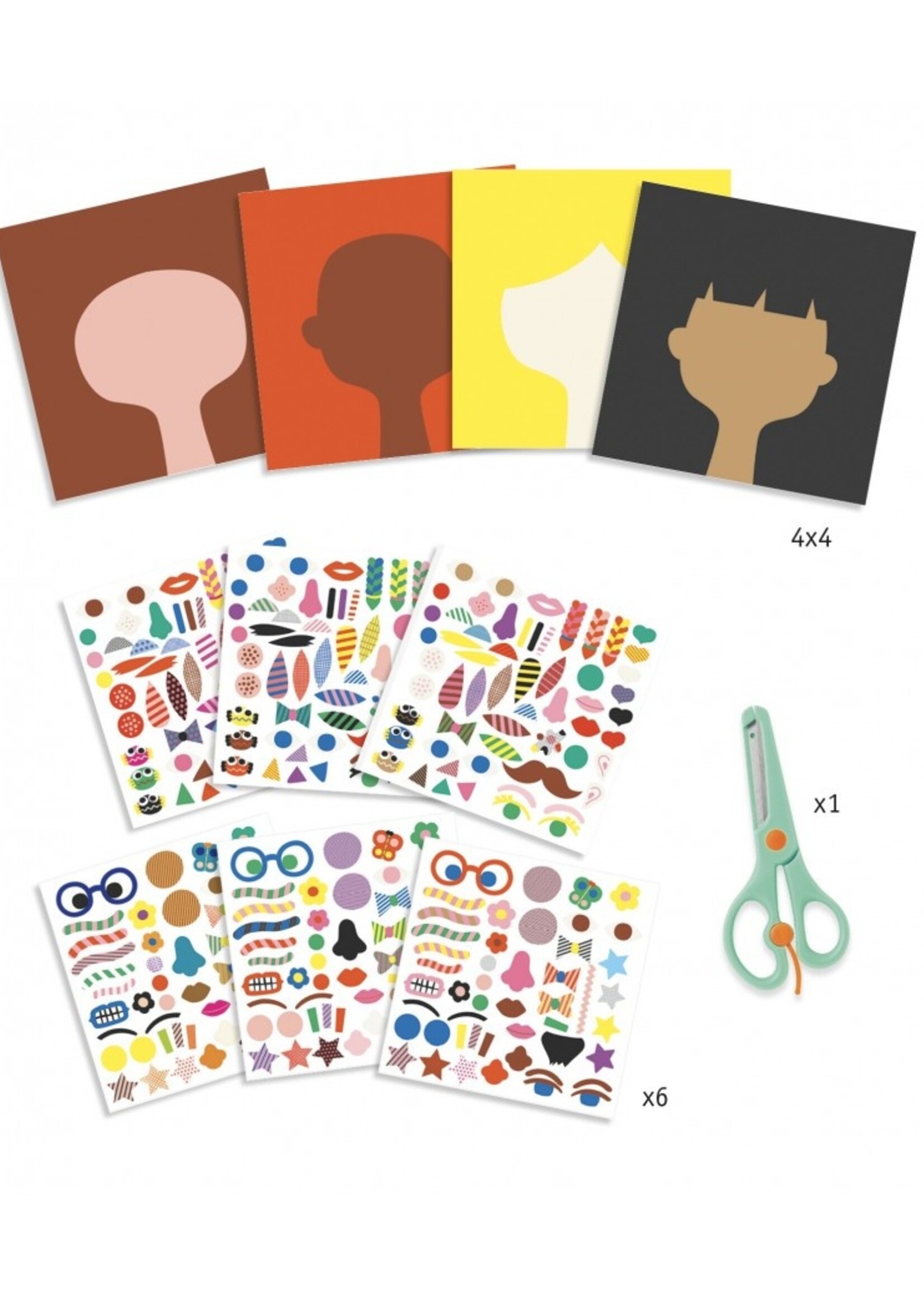 Djeco Djeco - creeren met stickers - Kapper