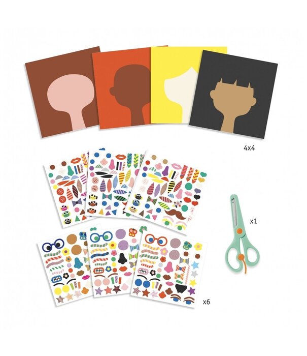 Djeco Djeco - creeren met stickers - Kapper