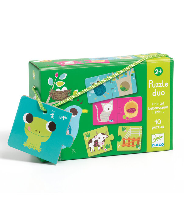 Djeco Djeco - Puzzle duo - Habitat