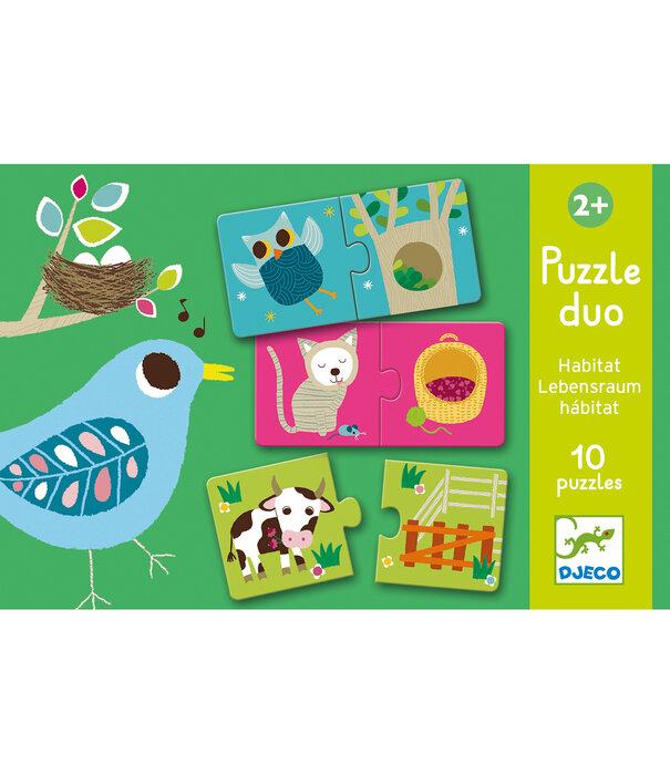 Djeco Djeco - Puzzle duo - Habitat
