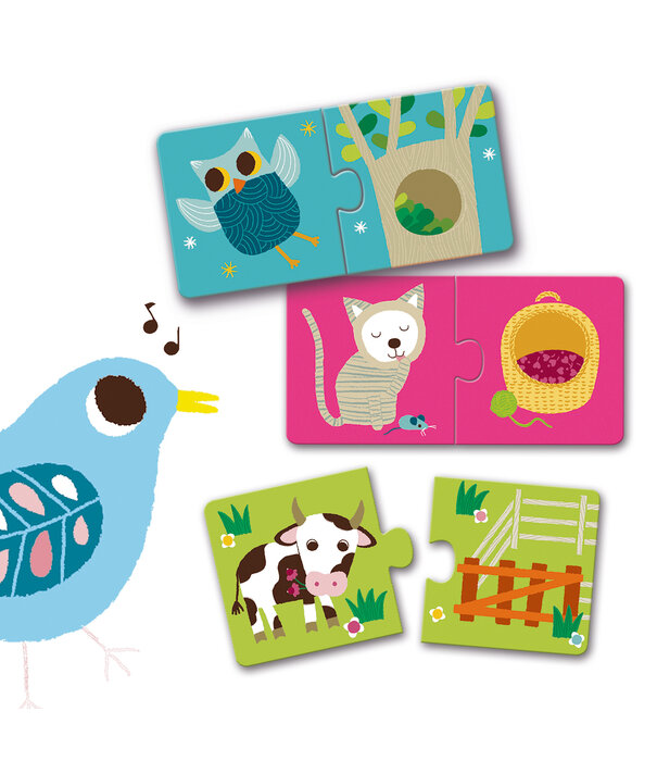 Djeco Djeco - Puzzle duo - Habitat