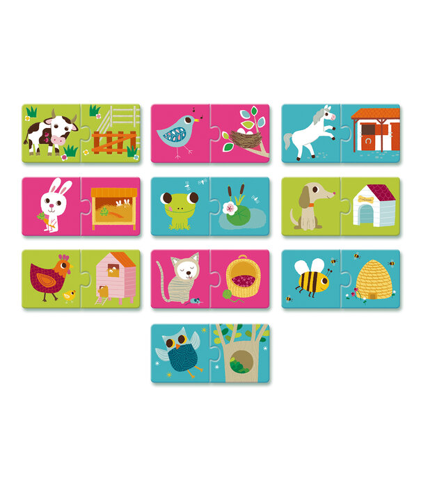 Djeco Djeco - Puzzle duo - Habitat