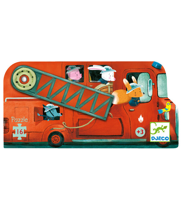 Djeco Djeco - Silhouet puzzel - brandweer