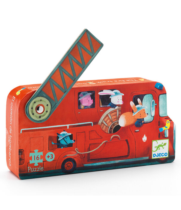 Djeco Djeco - Silhouet puzzel - brandweer