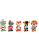 Lilliputiens Lilliputiens - Set houten figuren beroepen