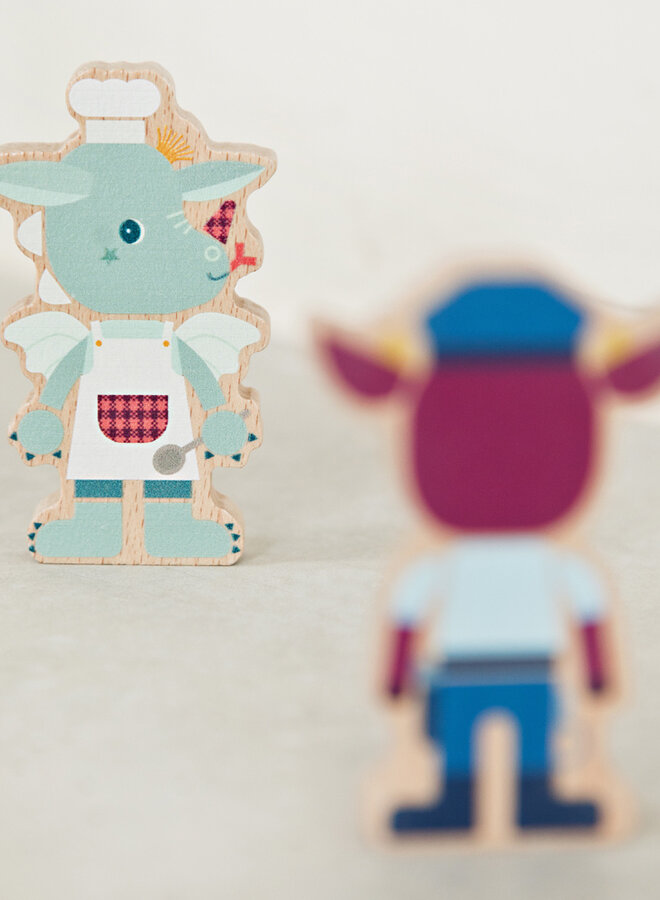 Lilliputiens - Set houten figuren beroepen