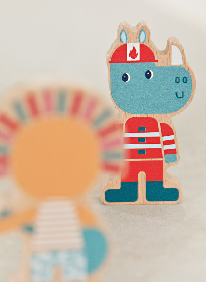 Lilliputiens - Set houten figuren beroepen