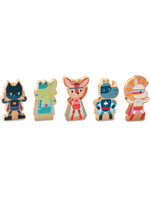 Lilliputiens Lilliputiens -  Set houten figuren super helden