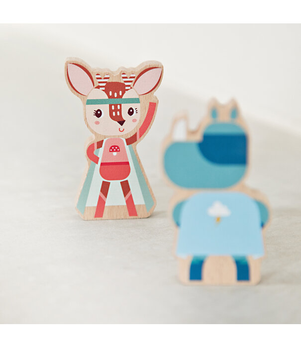 Lilliputiens Lilliputiens -  Set houten figuren super helden