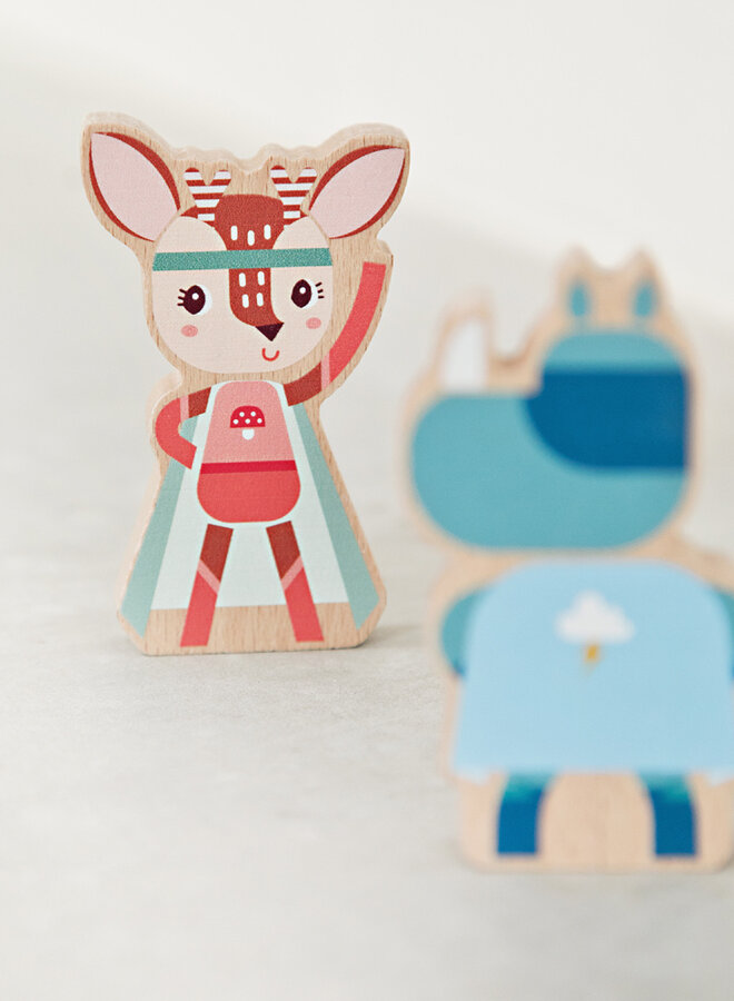 Lilliputiens -  Set houten figuren super helden