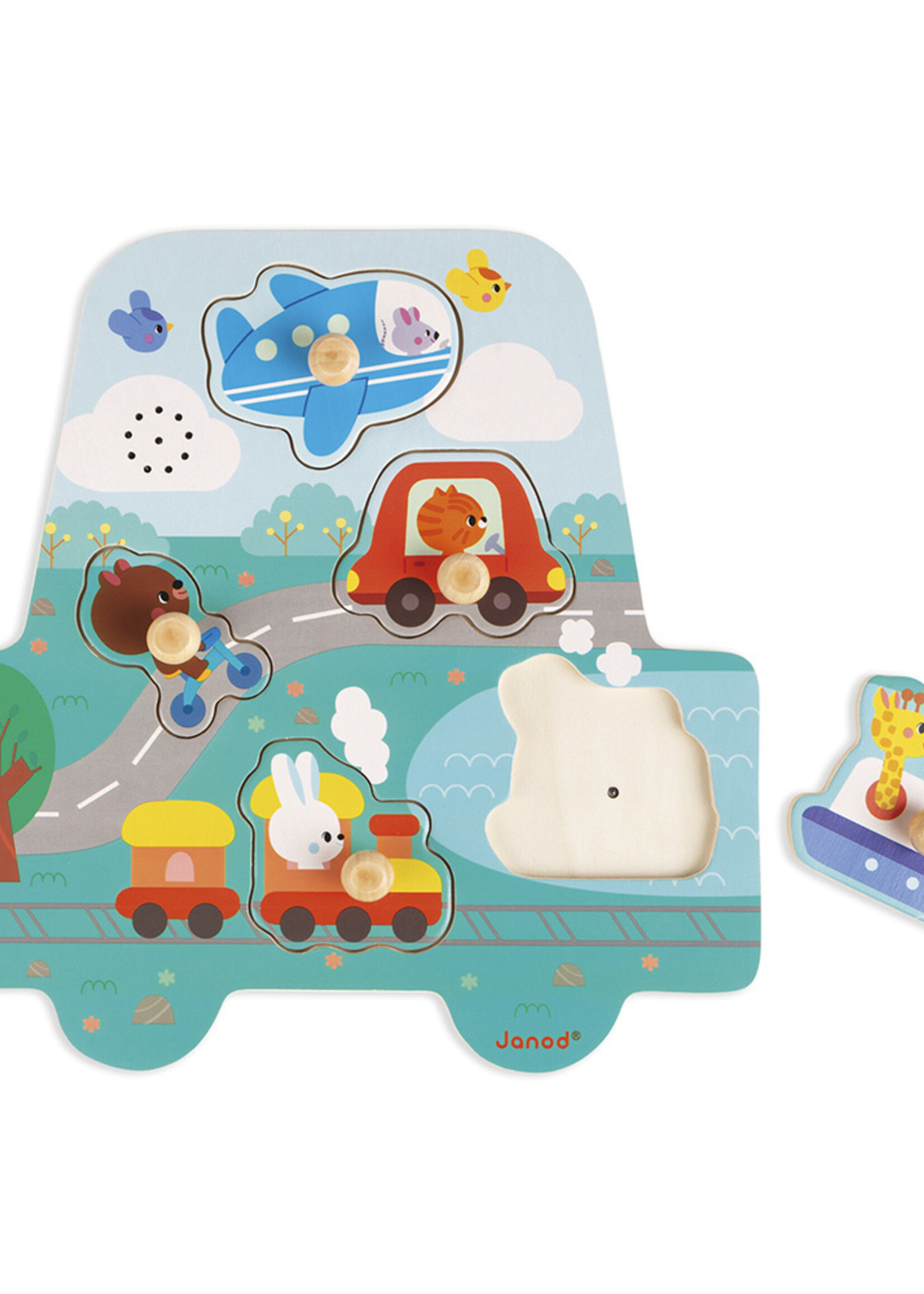 Janod Janod - Muziekpuzzel - Kleine racers