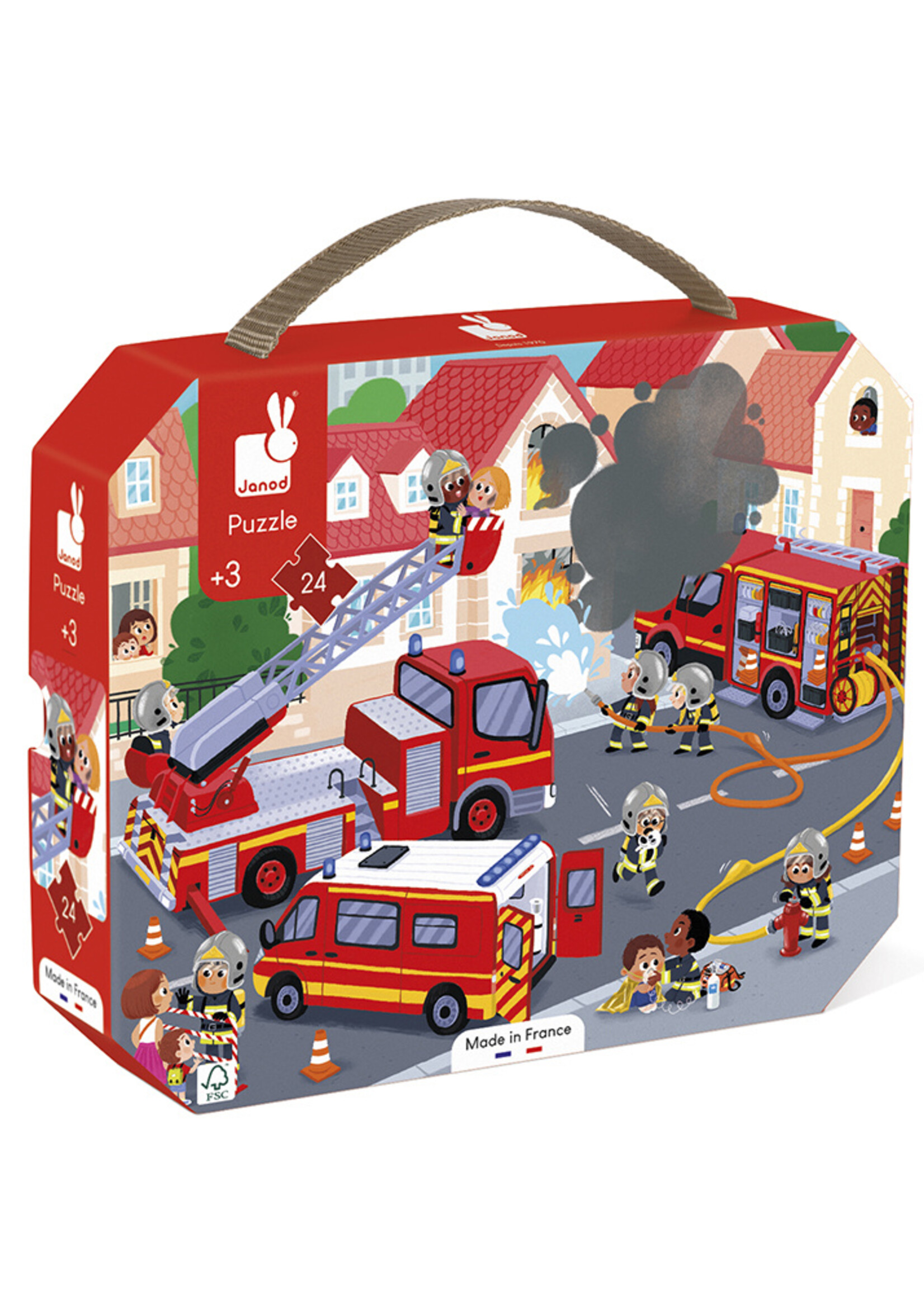 Janod Janod - Puzzel - De brandweer