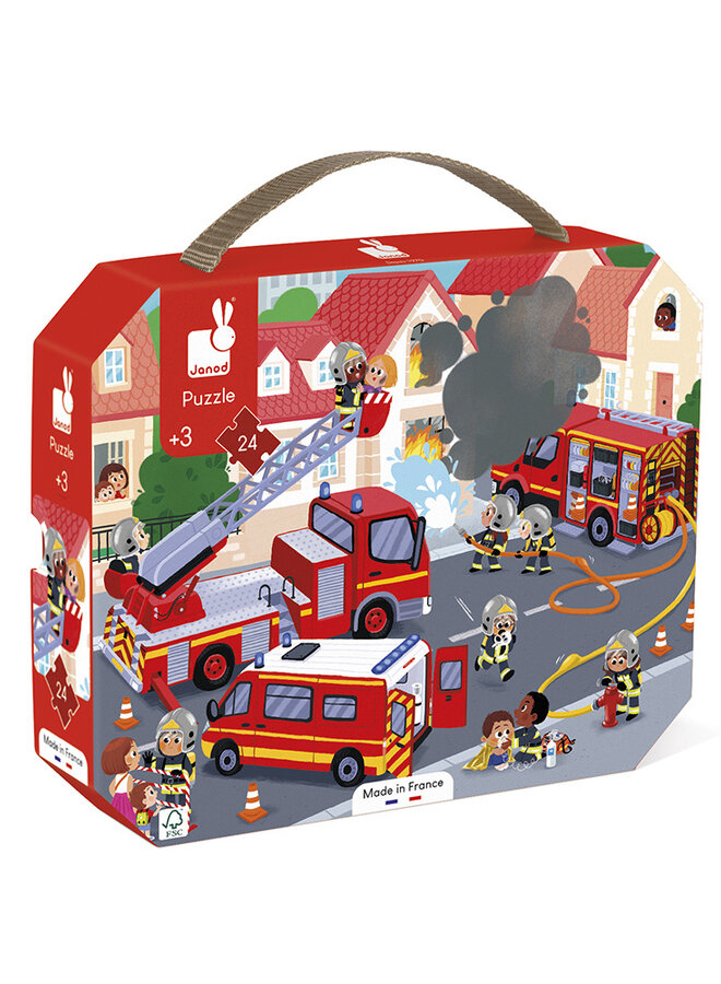 Janod - Puzzel - De brandweer