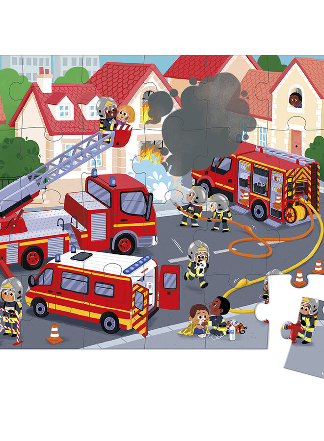 Janod - Puzzel - De brandweer