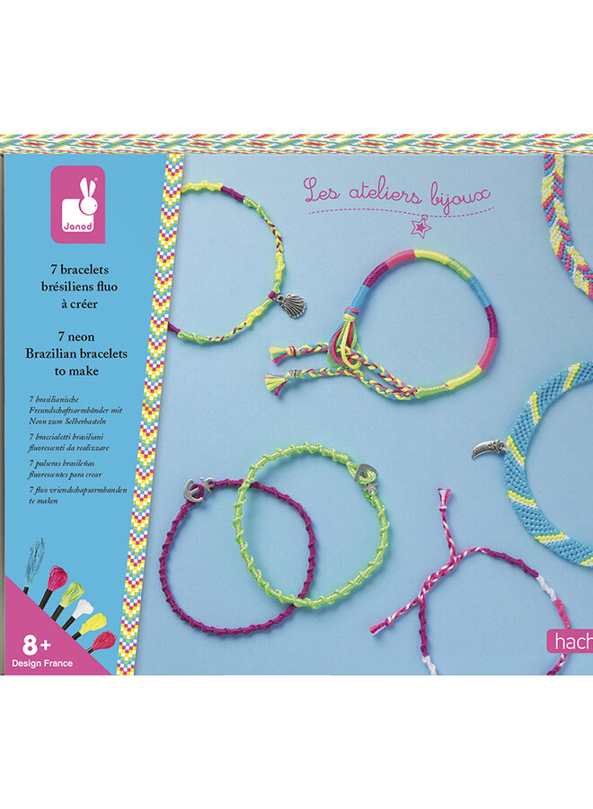 Janod - Atelier Bijoux - Neon Armbandjes maken