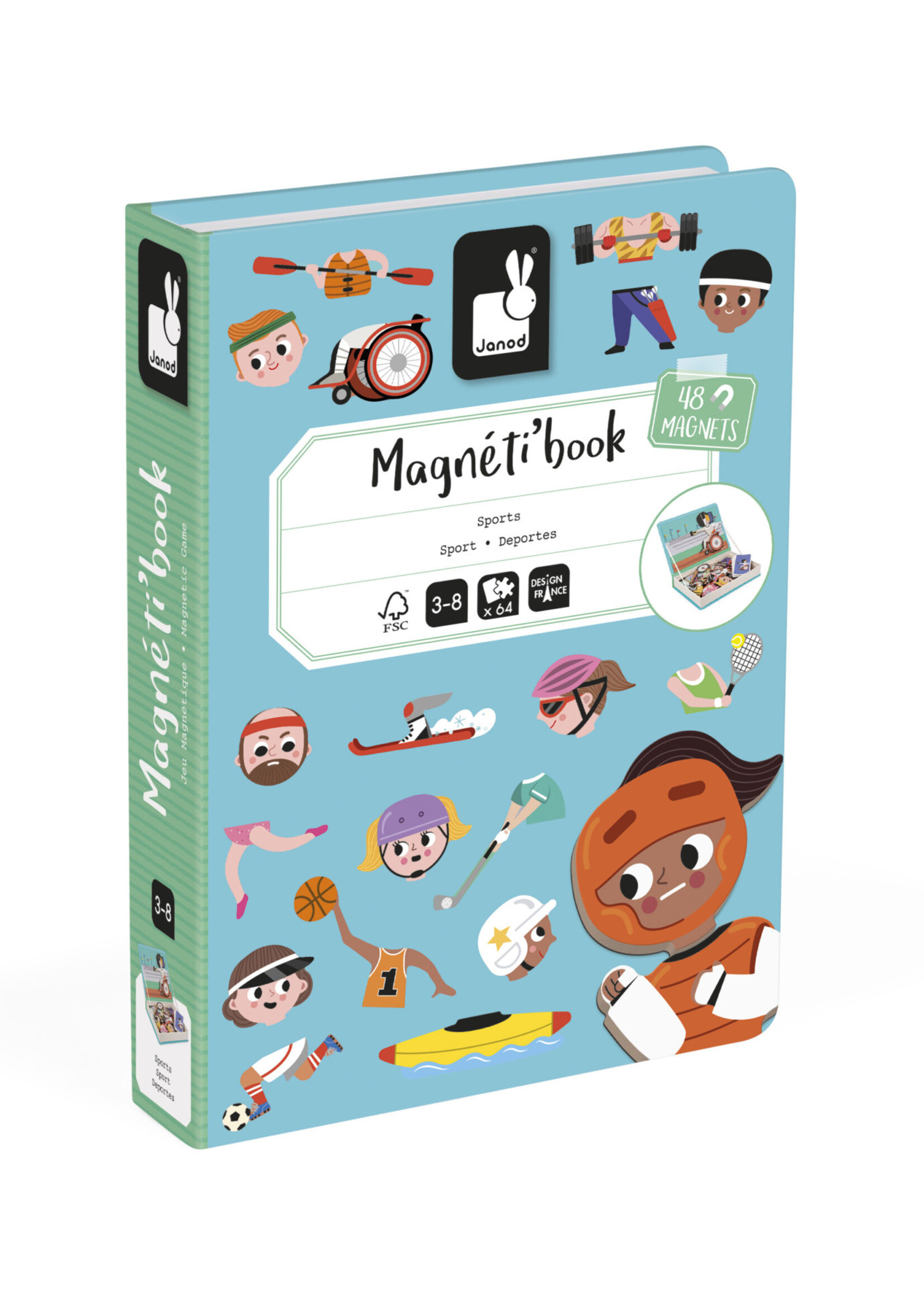 Janod Janod Magnetibook - Sporten