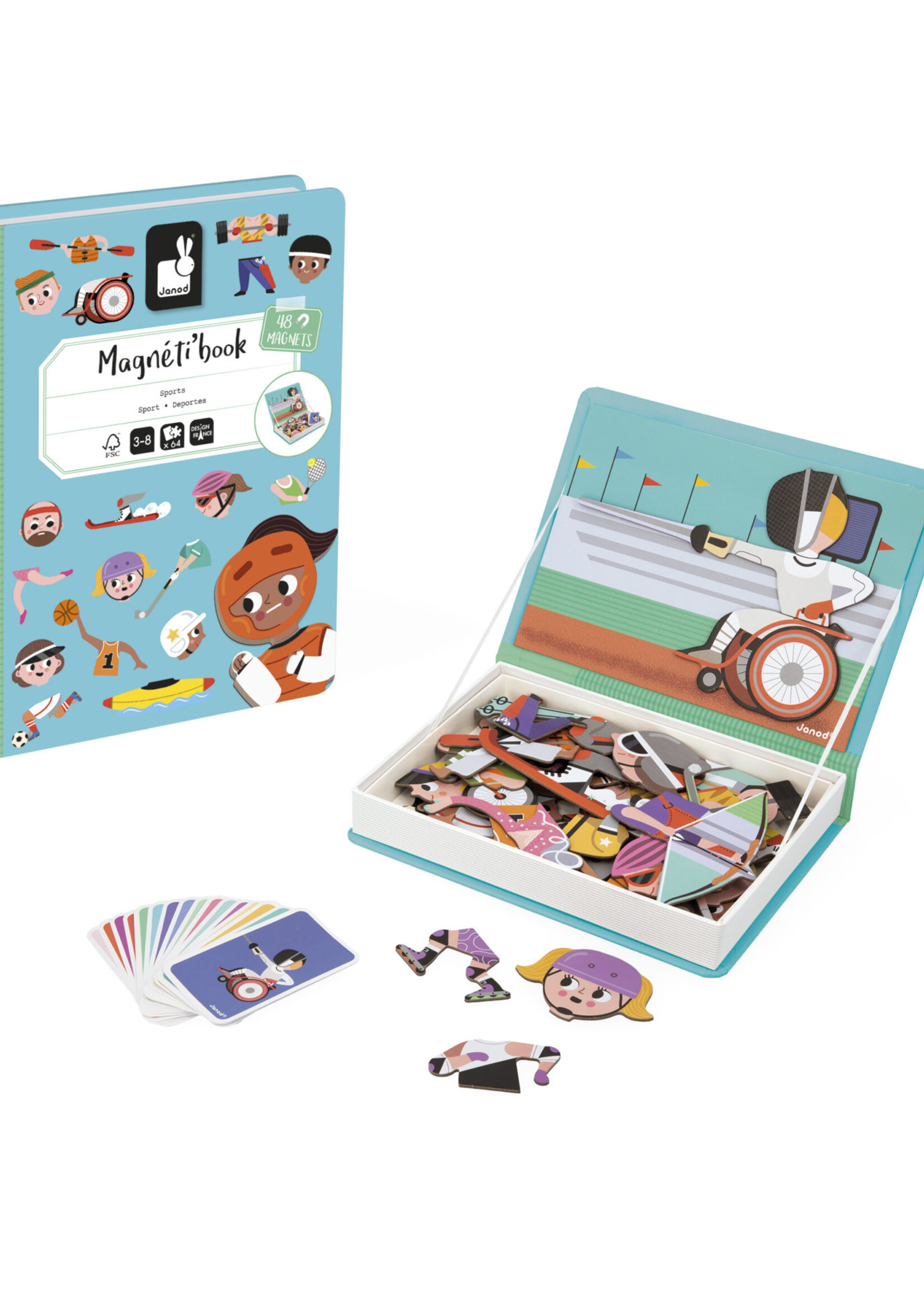 Janod Janod Magnetibook - Sporten