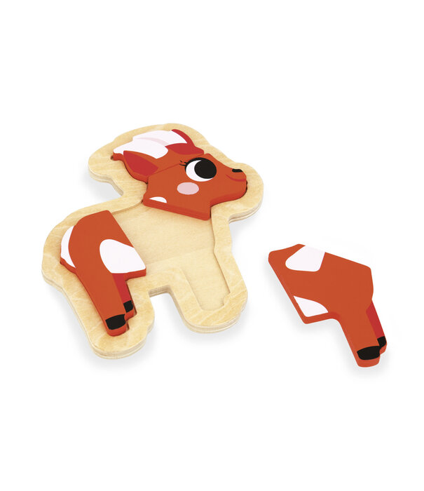 Janod Janod - Puzzelset, 4 puzzels - Boerderij