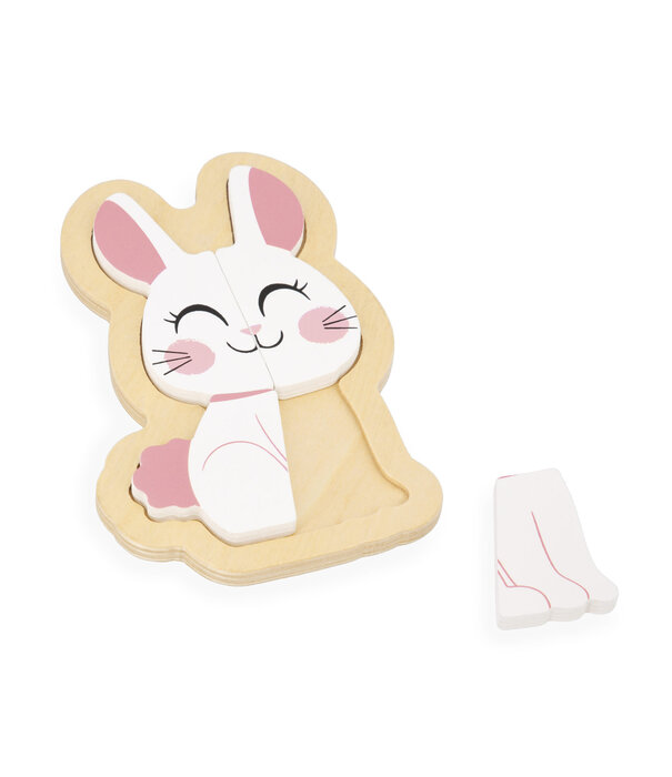 Janod Janod - Puzzelset, 4 puzzels - Tuin