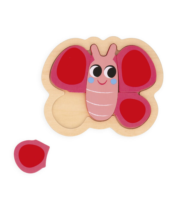 Janod Janod - Puzzelset, 4 puzzels - Tuin