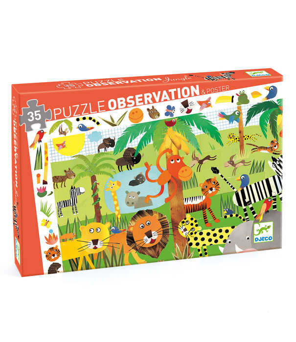 Djeco Djeco - Observatiepuzzel - Jungle