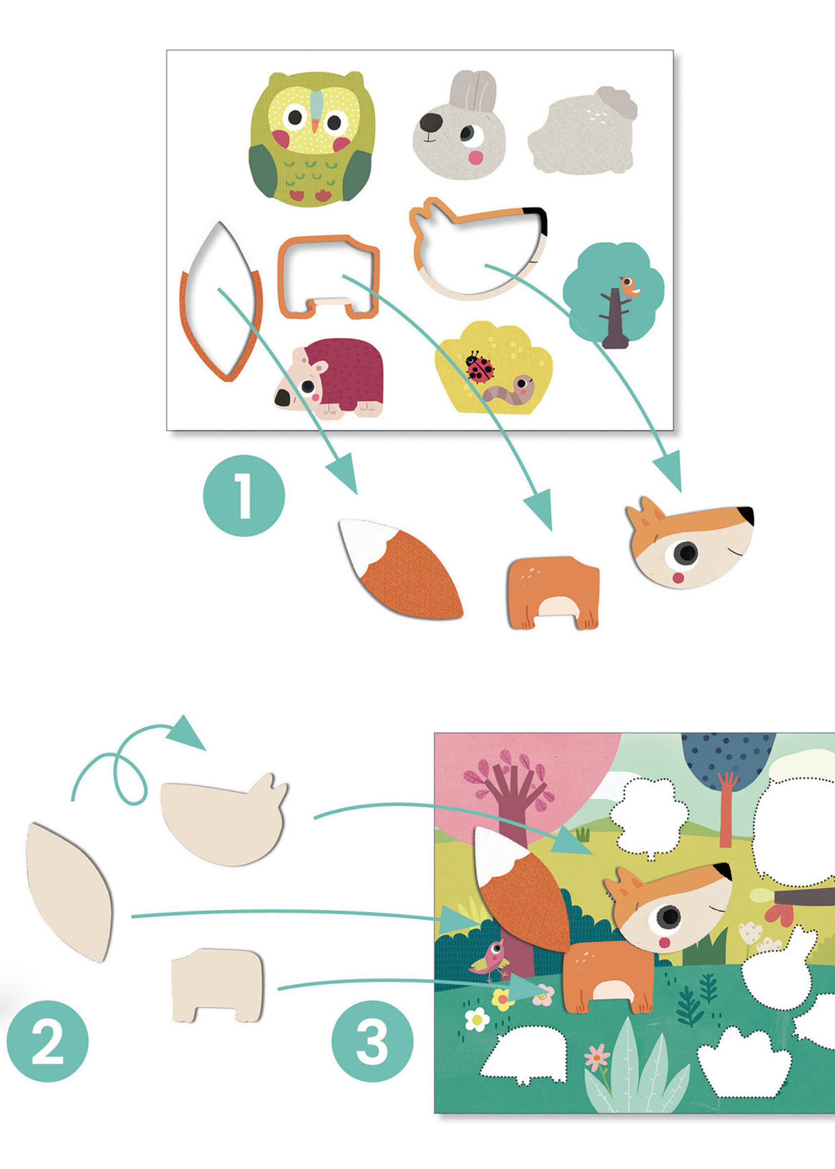 Djeco Djeco - Collage maken voor de kleintjes