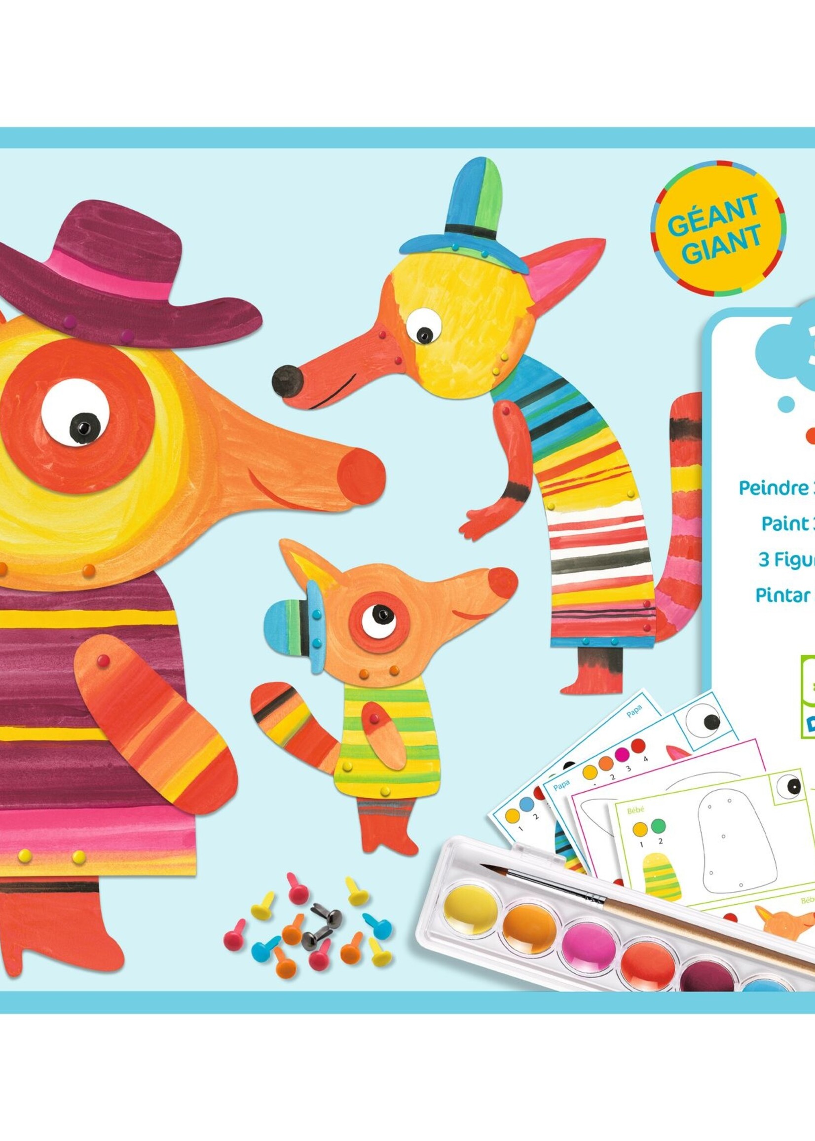 Djeco Djeco - Schilderset de vossenfamilie