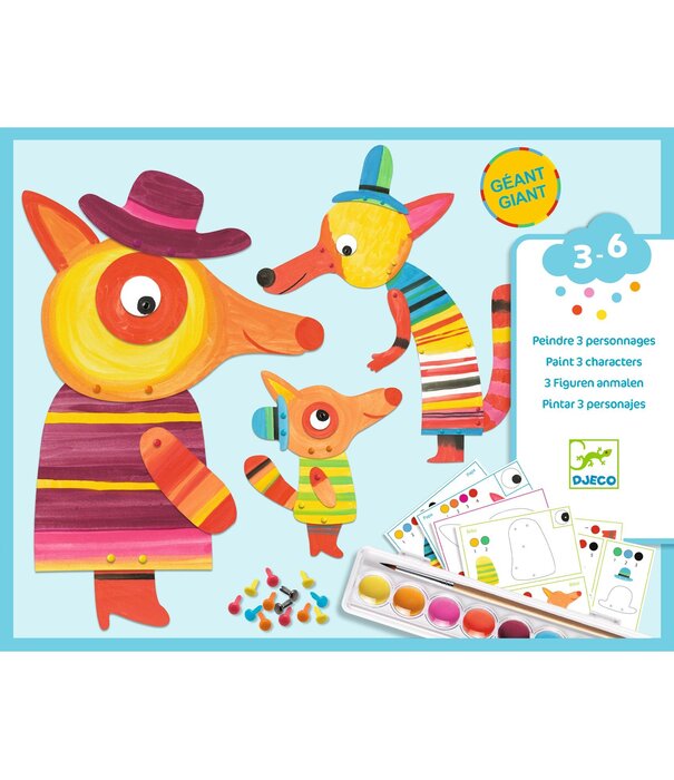 Djeco Djeco - Schilderset de vossenfamilie