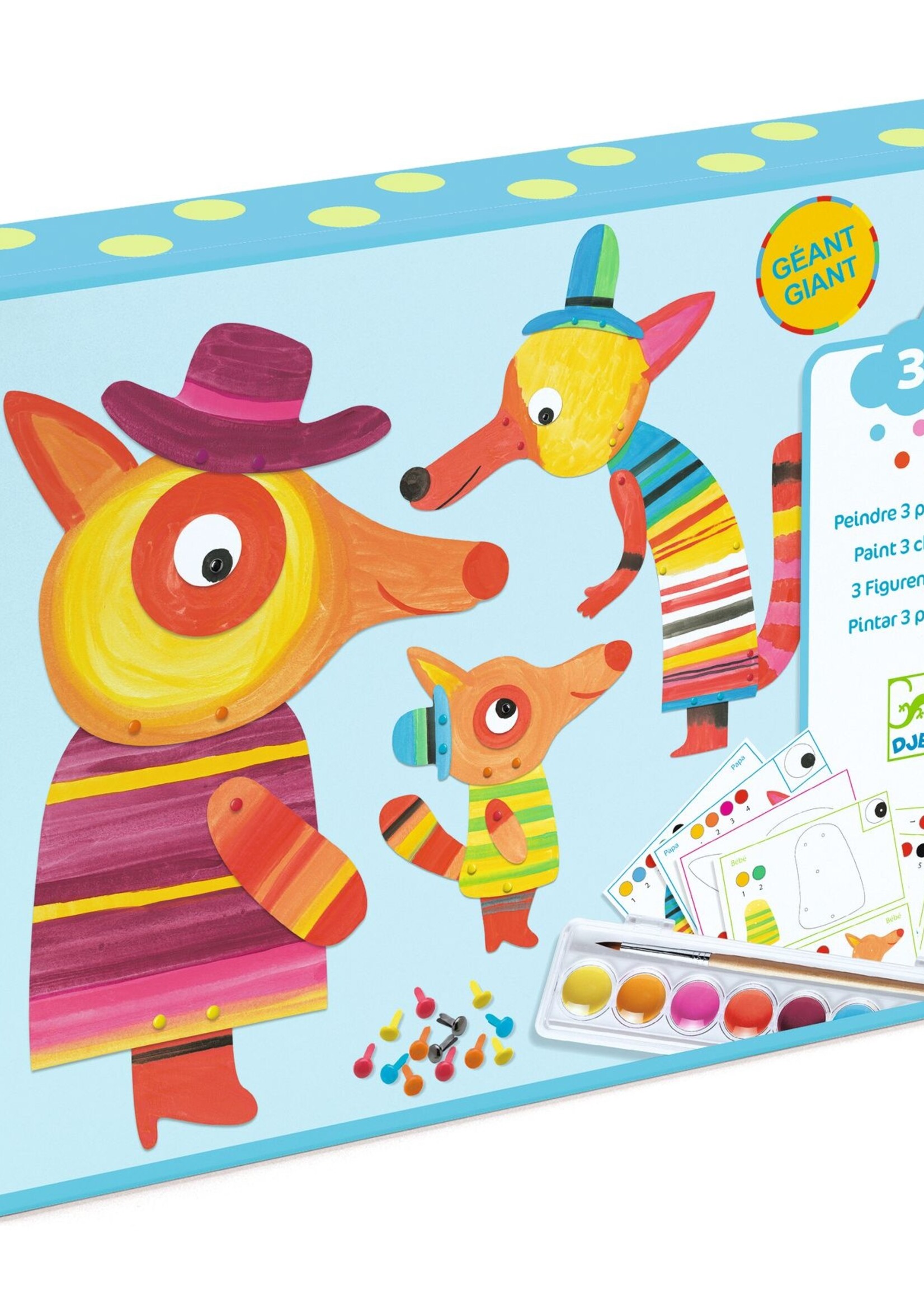 Djeco Djeco - Schilderset de vossenfamilie